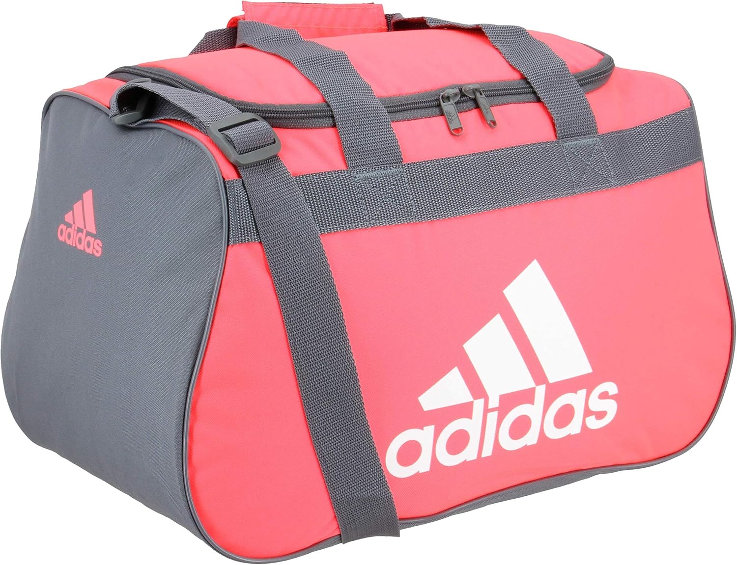adidas Diablo Small Duffel Bag, Flash Red/Onix/White, One Size