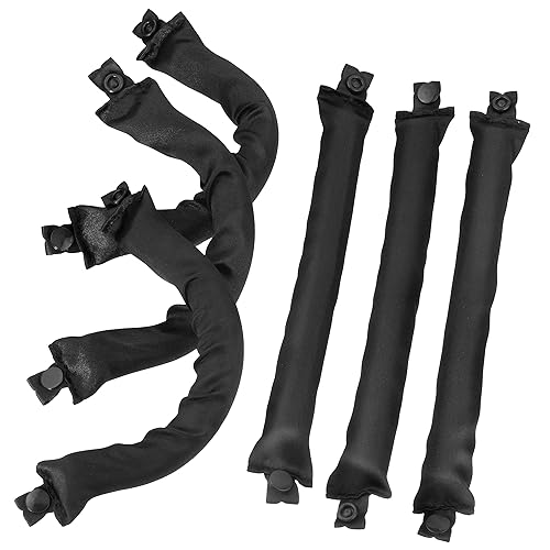 Miniatura 2 de Jenny Capp - 6 rodillos de satén para el cabello de 1 pulgada de grosor, accesorios súper suaves para mujeres, promueven rizos saludables y evitan