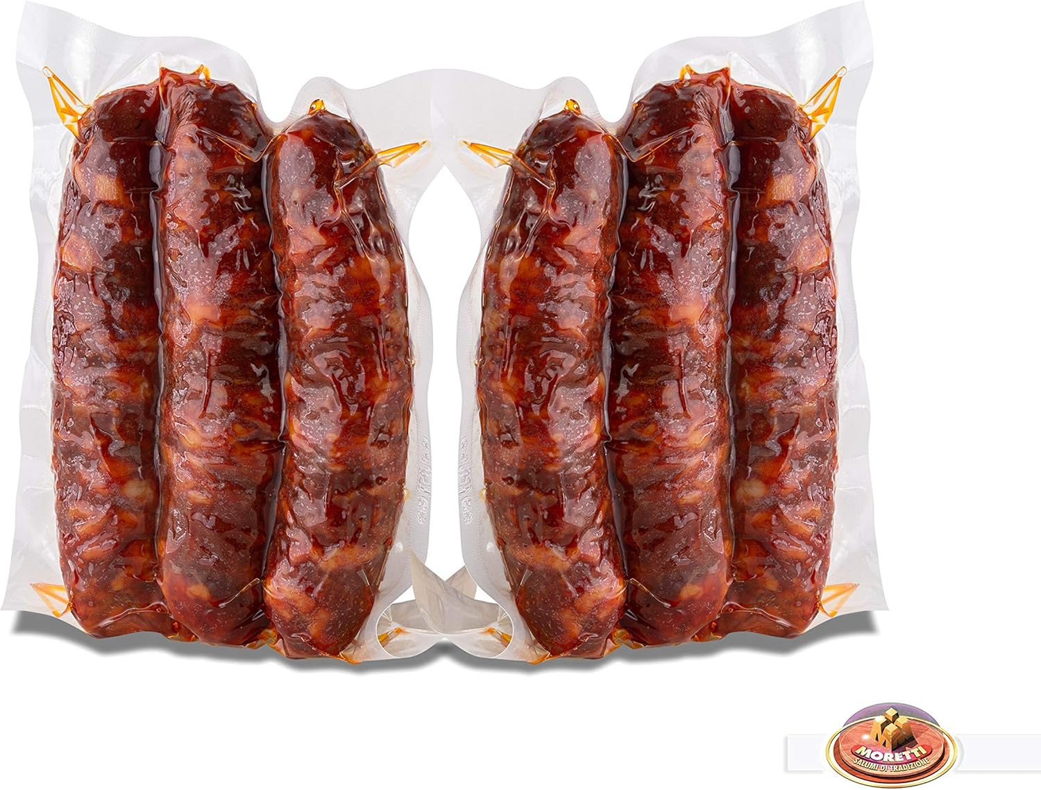 Moretti® Salsiccia Stagionata Piccante 2 Confezioni Sottovuoto da