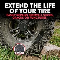Vista 7 de GlueTread Kit de parches externos – para neumáticos sin cámara – No es necesario quitar el neumático – El kit incluye suficiente