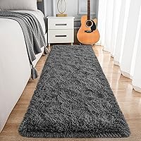 Vista 20 de Noahas Alfombras Esponjosas de Arcoíris para Dormitorio de Niñas, 2x4 Alfombra Peluda Rosa para Cuarto de Niños, Alfombras de Área Peludas para Sala