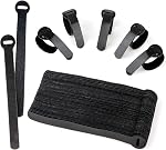 100 PCS 6 Inch Cable Ties for Cord Management – Reusable Zip Ties, Cable Organizer & Wire Organizer Straps for Wire Management – Black