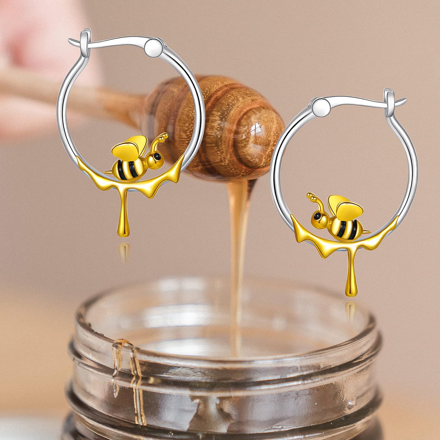 Cute Animal 925 Sterling Silver Hoop Earring Circle Earring S925 Jewelry for Women - Image 5