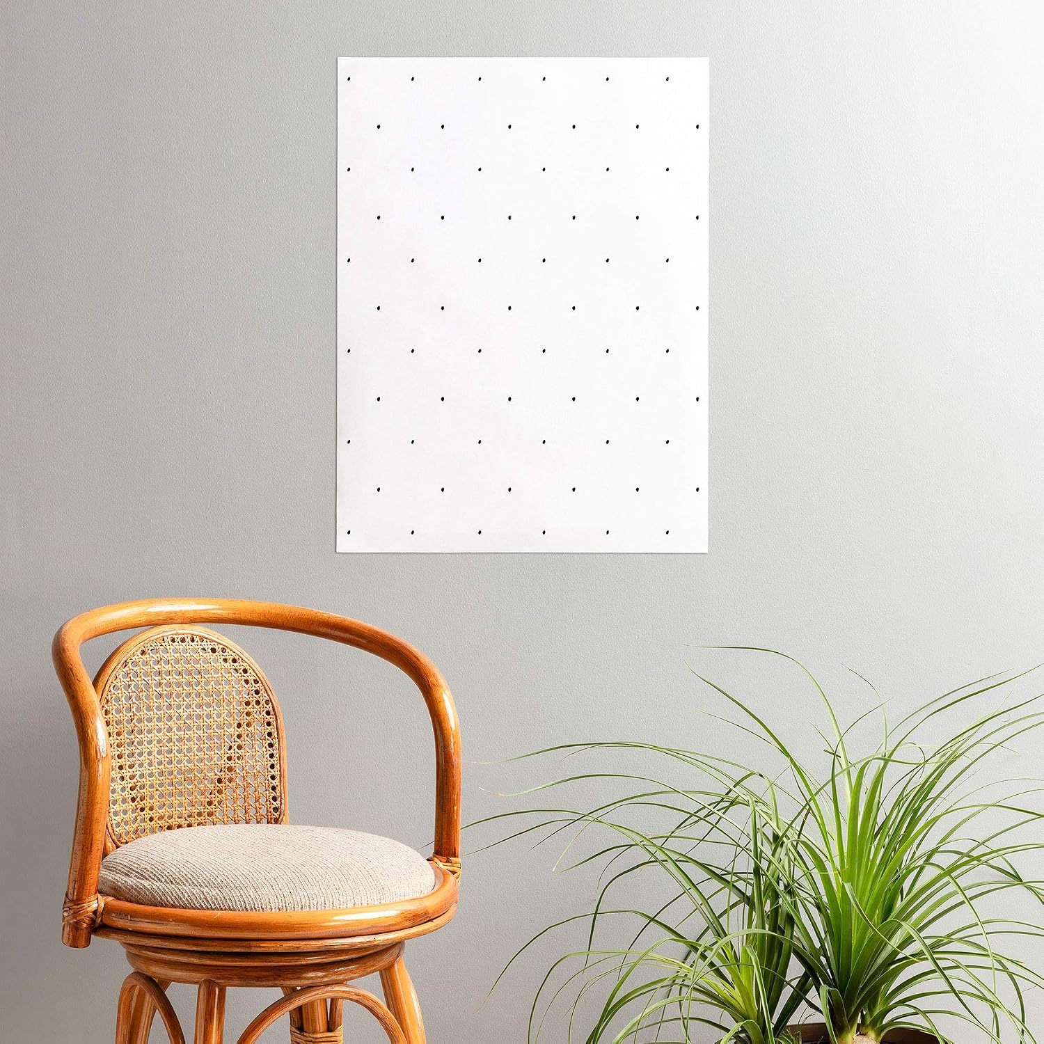Deny Designs Social Proper Tiny Dot Poster, 18x24, White