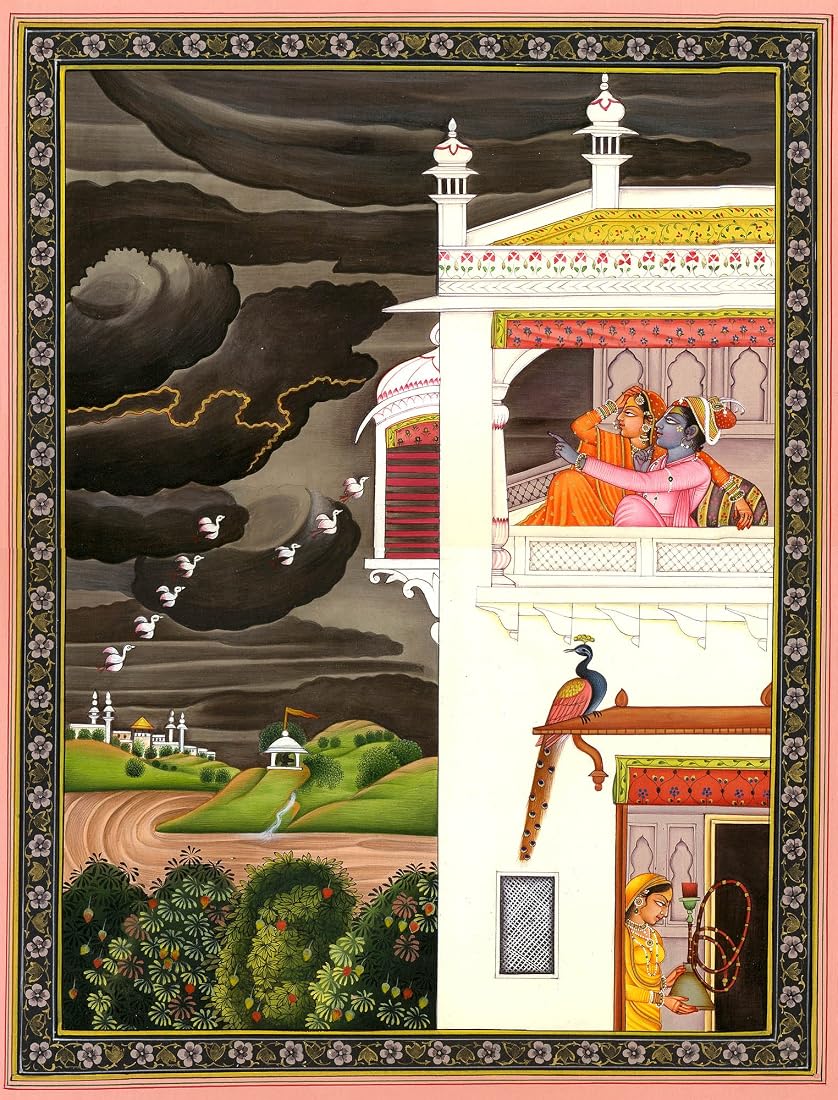 Exotic India Barahmasa - Water Color Painting on Paper - Artist