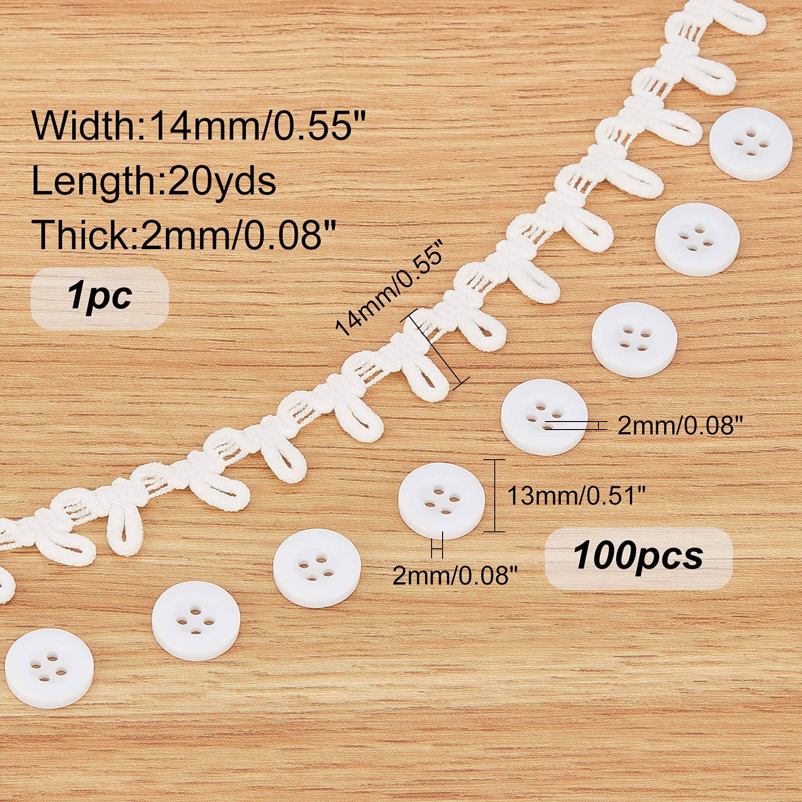 Nastro Elasticizzato Con Asole - 18m Per Cucito E Decorazioni - Foto 8
