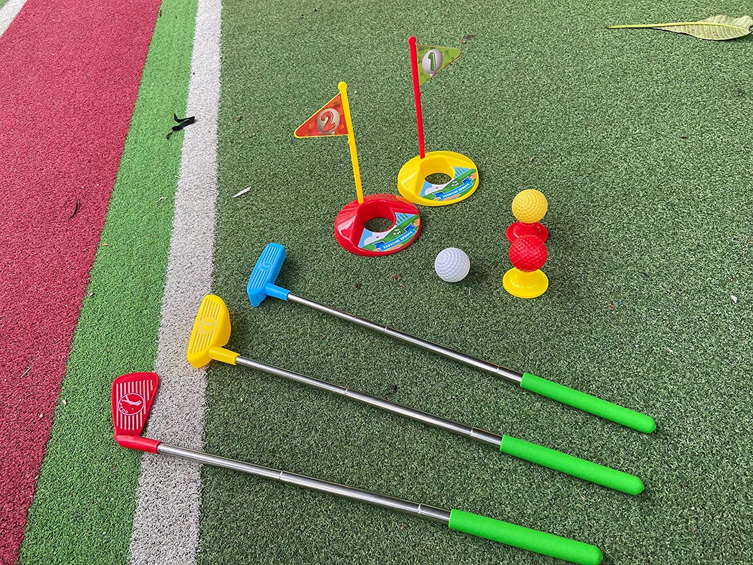 Amazon | Golf PROセット子供用おもちゃ伸縮可能金属ゴルフ