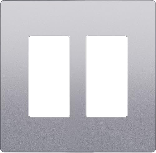 Vista 10 de LIDER - Cubierta decorativa de interruptor con acabado mate, placa de pared sin tornillos, tamaño mediano, 3 bandas de 4.88 x 6.77 pulgadas