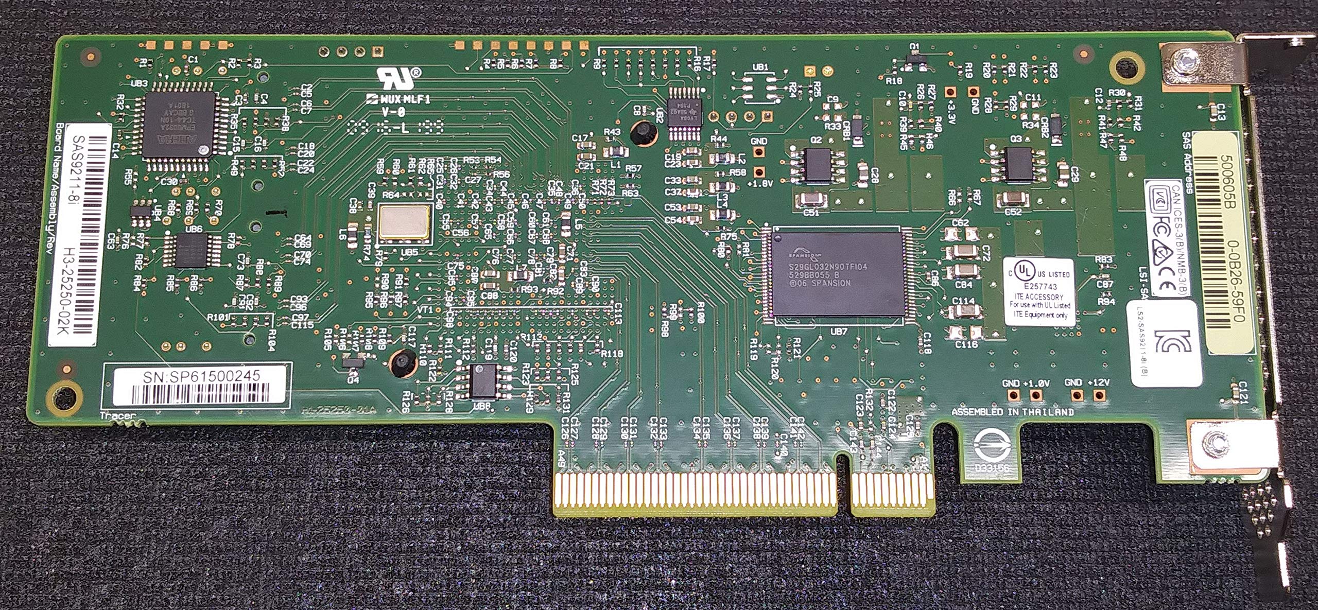 LSI 9211-8i/LSI2008 8Port 6Gbs SASSATA PCI-Express x8 Internal RAID Host Bus Adapter