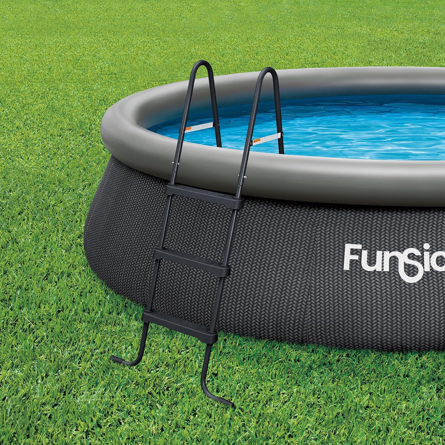 Funsicle 36" SureStep Pool Ladder, for Above Ground Swimming Pools, Black