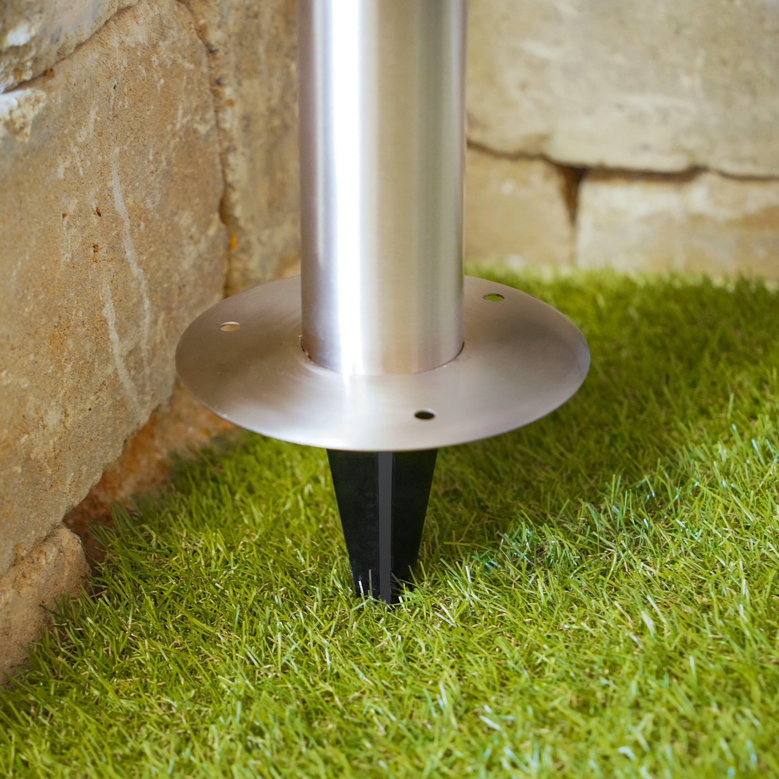 esotec Solar Wegeleuchte mit Bewegungsmelder ANCONA, Sockelleuchte, Gartenbeleuchtung, Edelstahl Pollerleuchte, Duo Color warmweiß/kaltweiß, H=42,5cm, 102536