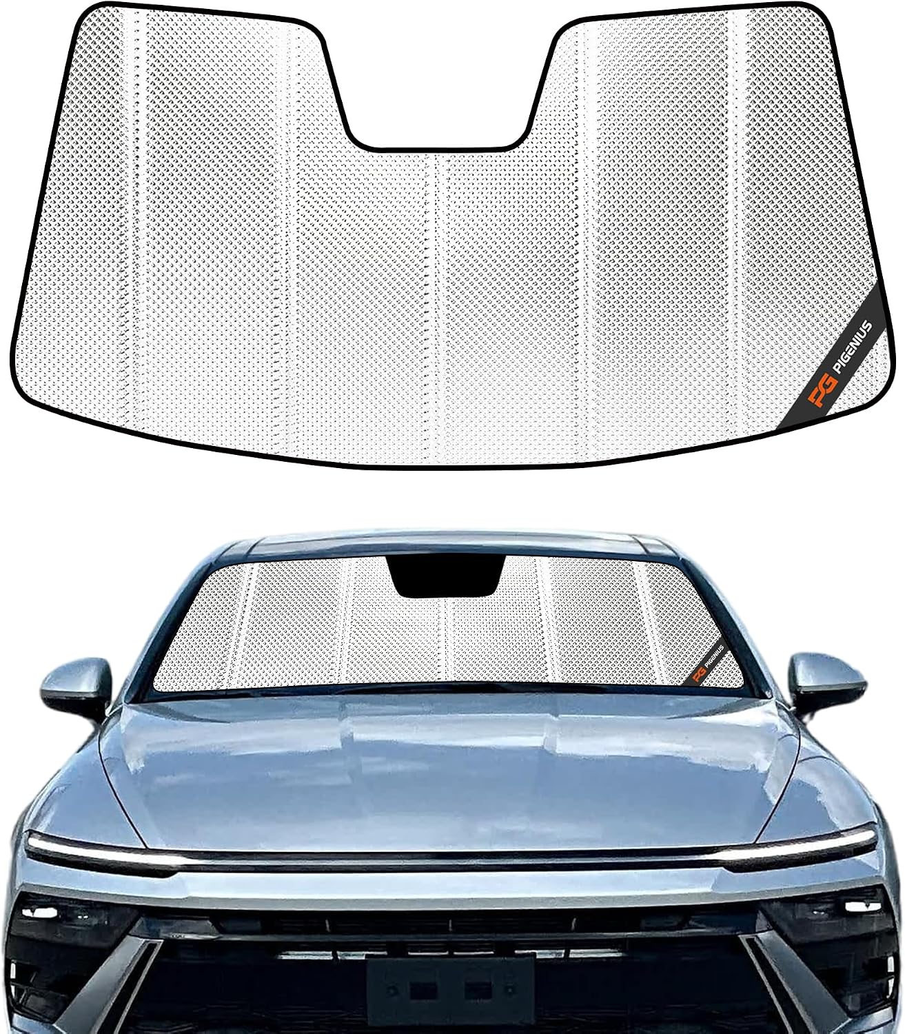Pigenius Windshield Sunshade for Hyundai Sonata 2011-2014, Sonata Hybrid/Hybrid Limited 2015 - Safeguard
