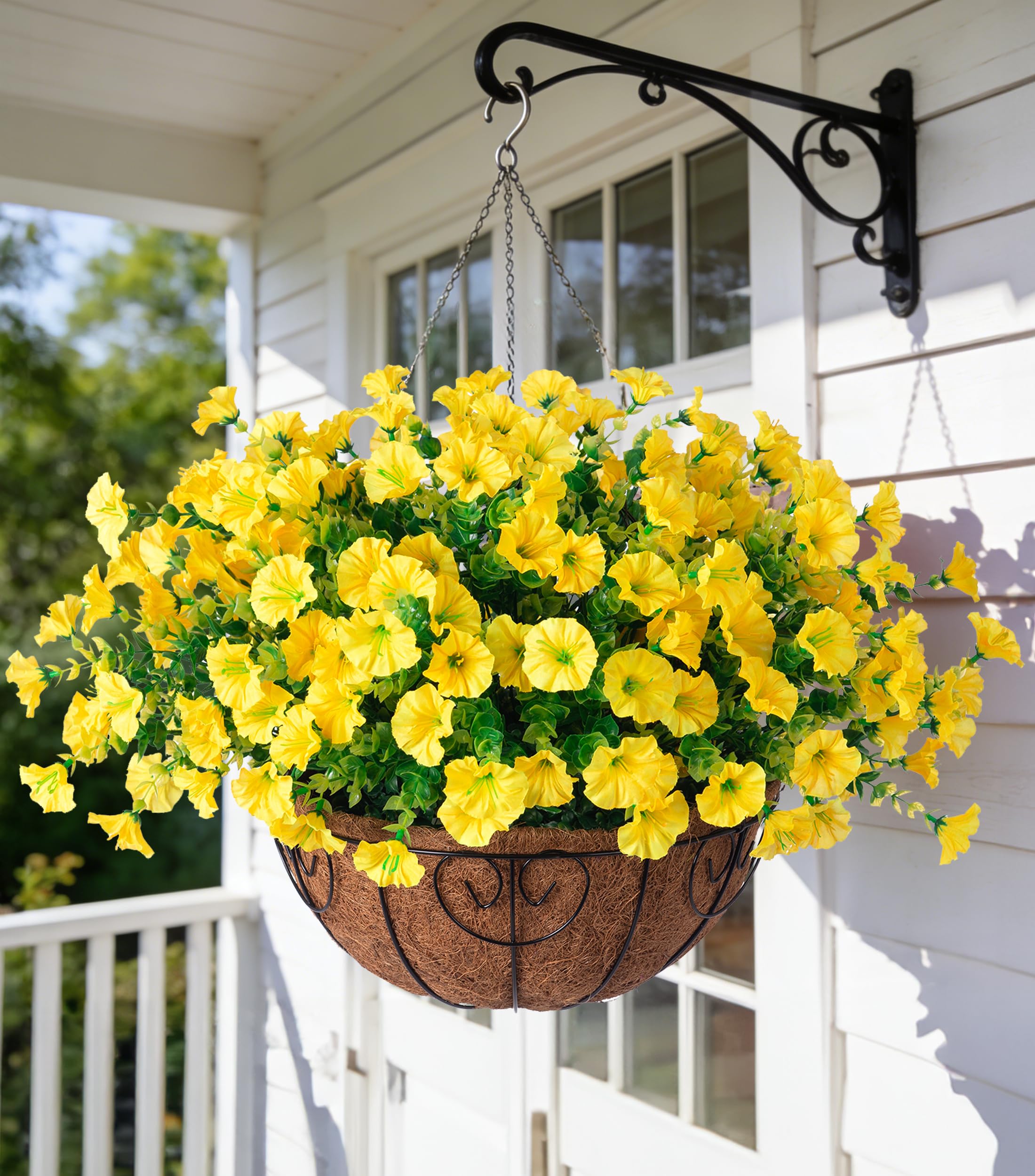 Ivydale Artificial Fall Flowers Hanging Basket