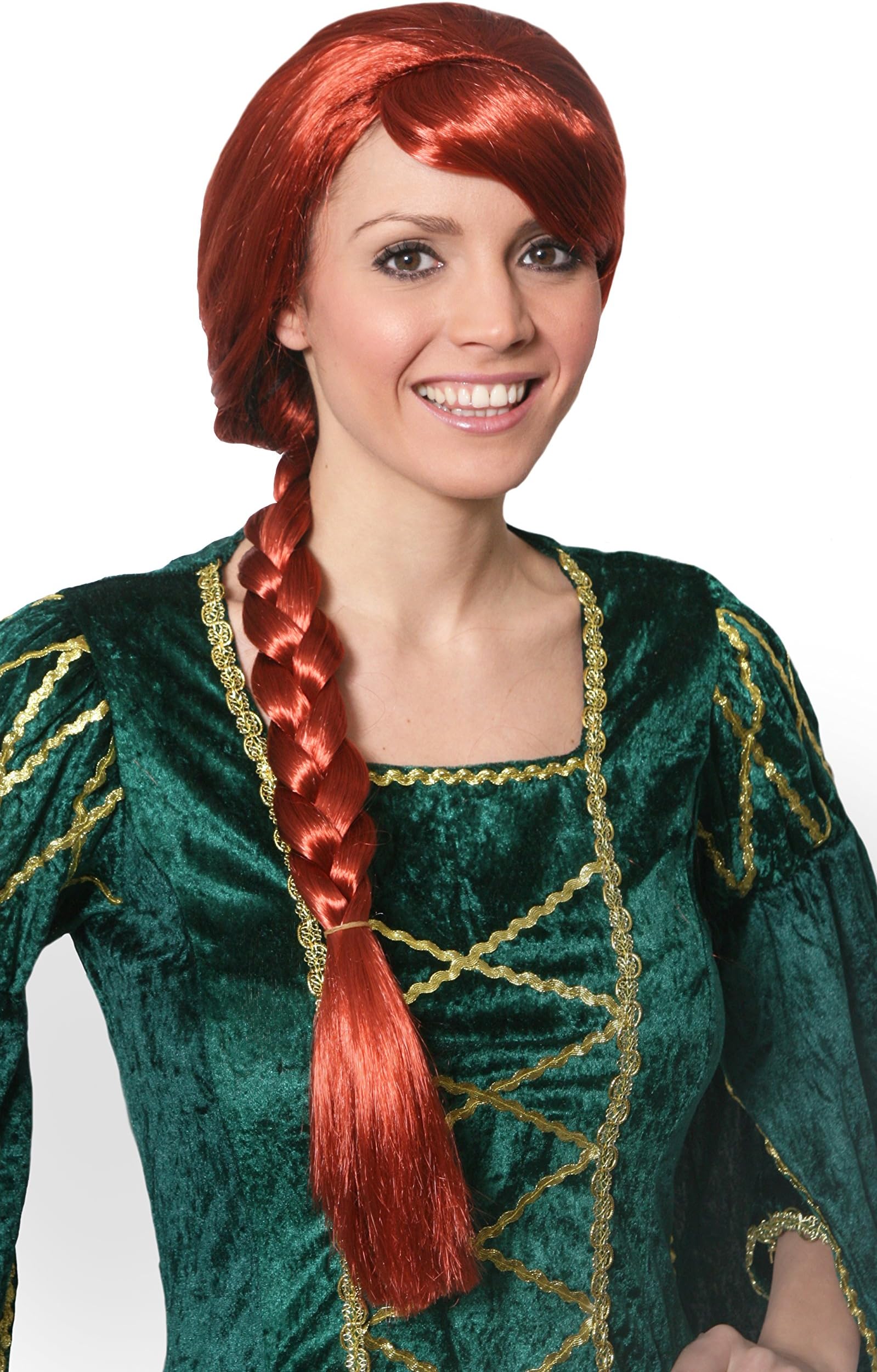I Love Fancy Dress ILFD2061 Auburn Plait Wig Adults One Size Fits Most