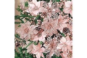 56Pcs Rose Gold Christmas Ornaments