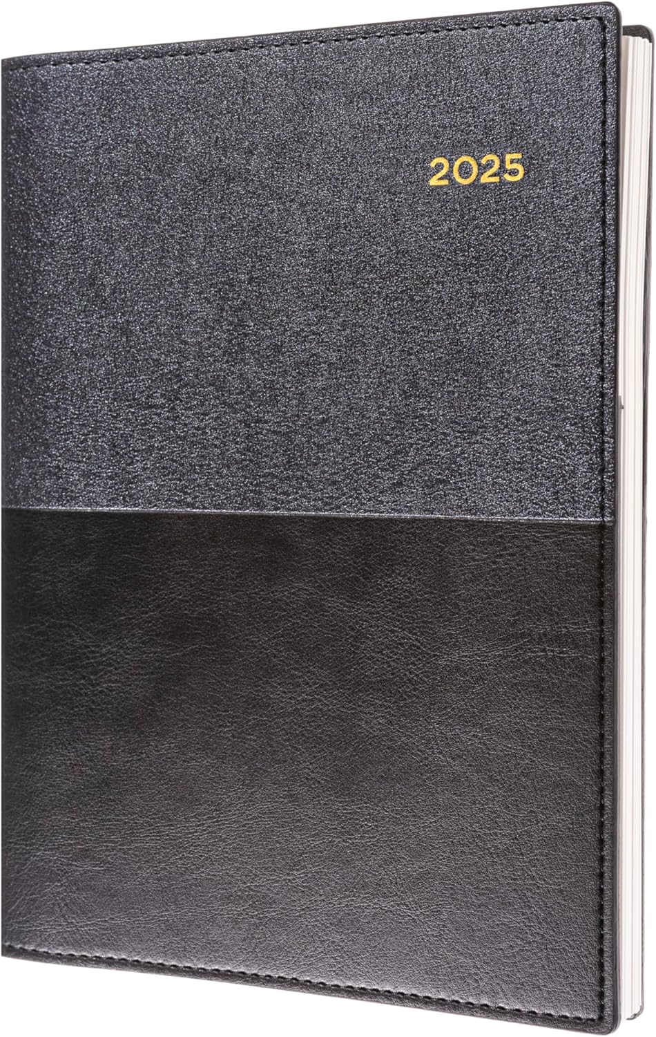 Collins Valour 2025 Planner - Pocket Week to View Diary - Navy - (VAL2SP3.15-25) - Professional Weekly Planner with Duo-Textured PU Leather Covers