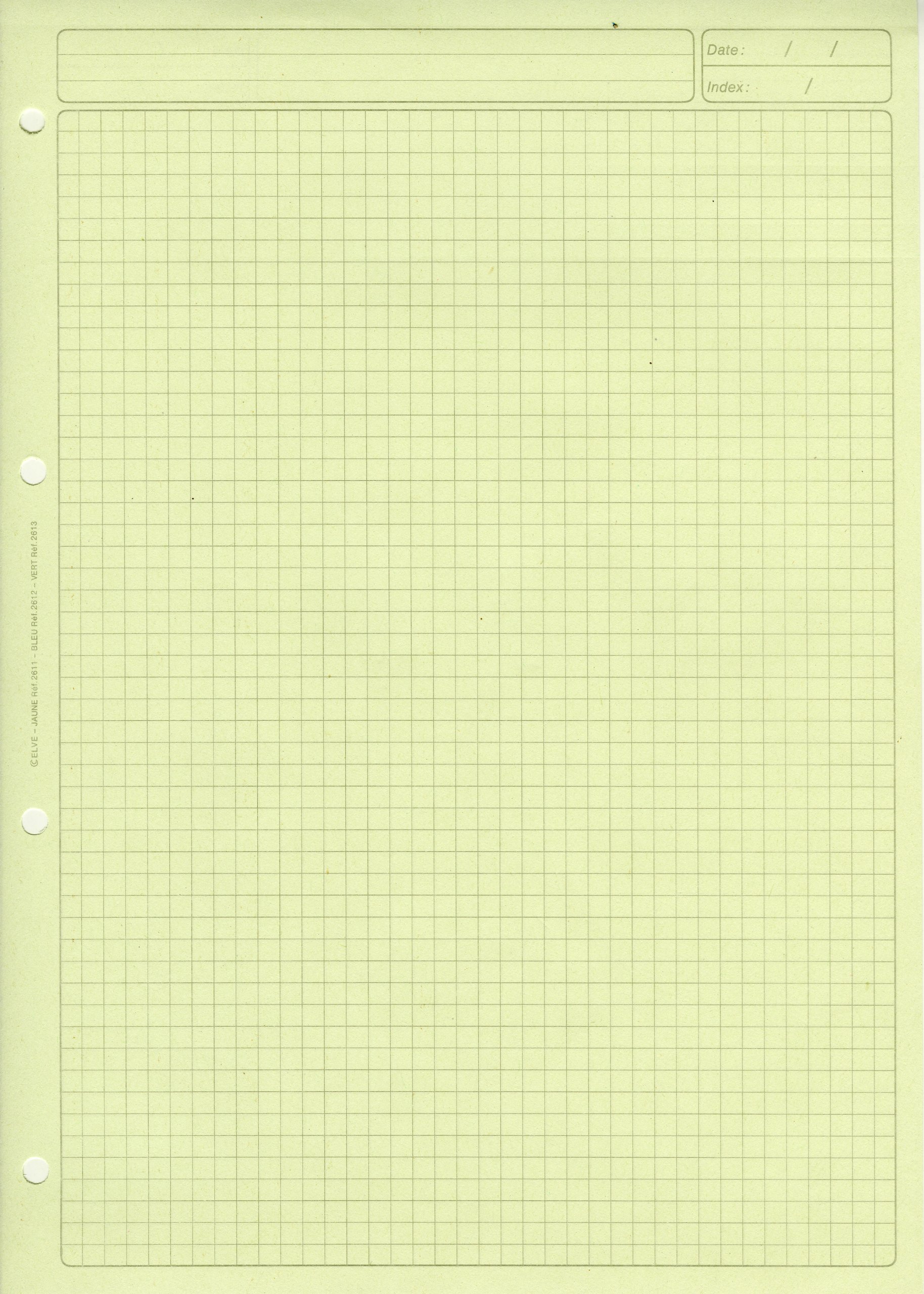 Bloc audit perforé A4 Elvé vert 80 pages pour vos réunions et notes de terrain
