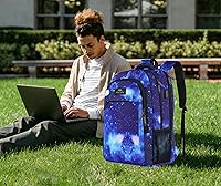Vista 4 de MATEIN - Mochila escolar unisex, antirrobo, para universidad o escuela, compartimento para laptop, puerto de carga USB, resistente al agua, delgada