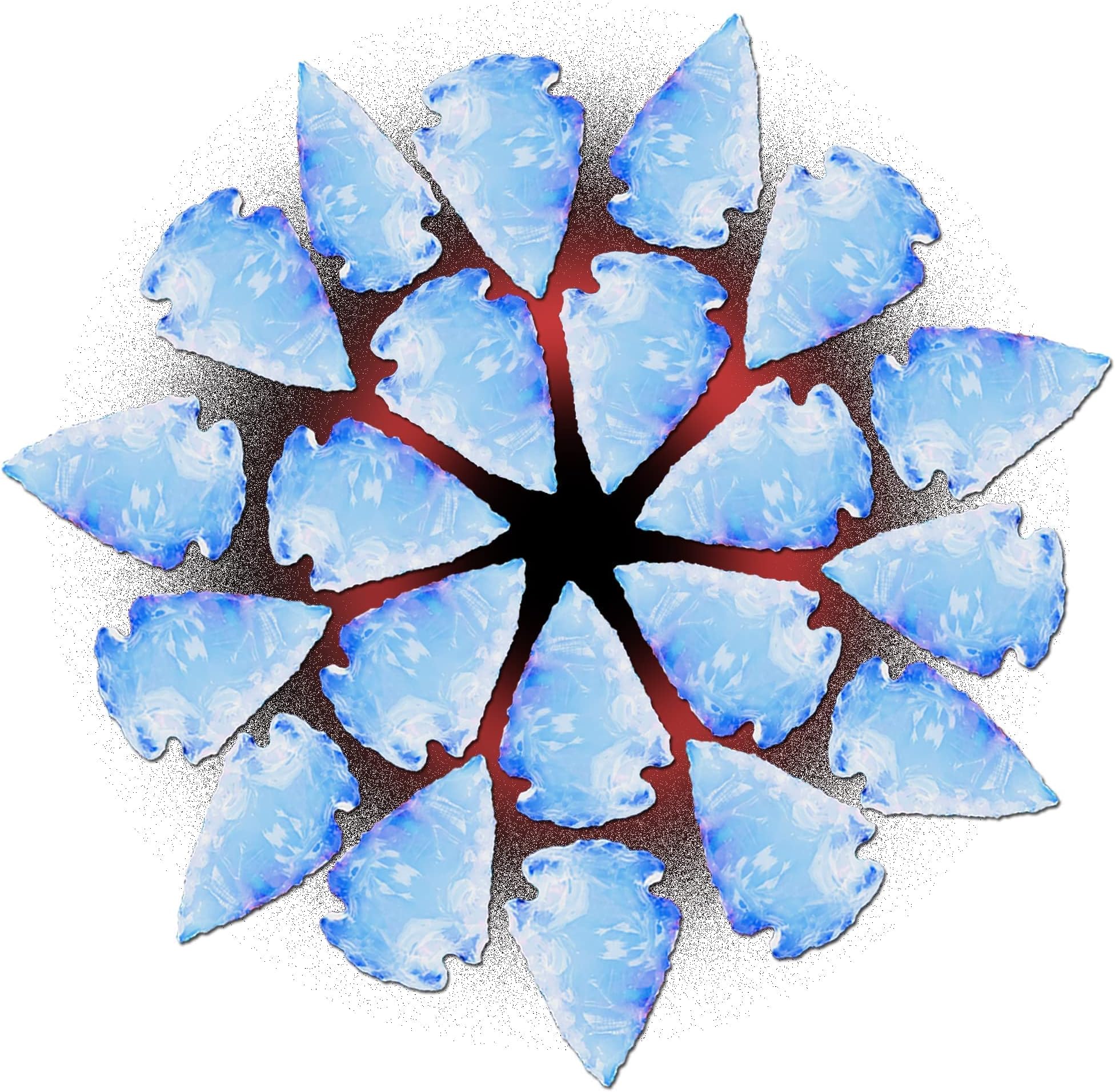 White Opalite arrowheads (20 PCS) - Handmade Opalite Crystal Stone for Healing & Well Being - Agate Arrowhead Necklace, Jewelry Making & Gifting - Natural Indian Flint Small Arrowheads Opal