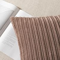 Vista 667 de UGASA - Juego de 2 fundas de almohada de terciopelo a rayas, funda decorativa para cojín con cremallera oculta para el hogar, sofá, dormitorio