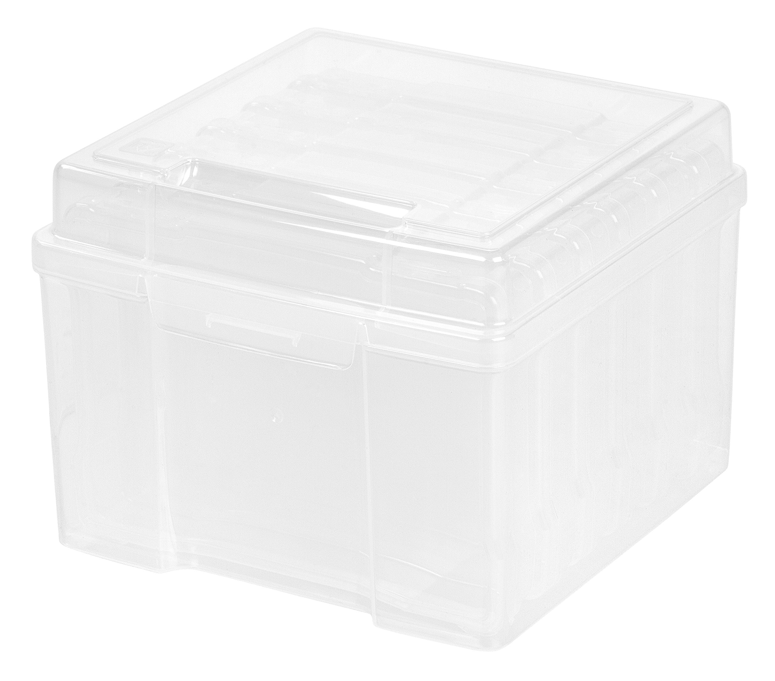 IRIS 5" x 7" Photo Storage and Embellishement Craft Keeper, 4 Pack, Clear