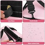 Pink Tool Bag for Women, Tool Organizer with Anti-friction Bottom | Detachable Divider, Wrapped Handles, Adjustable Shoulder Strap, Tactical Range Bag for Electrician, Carpenters, Repairman