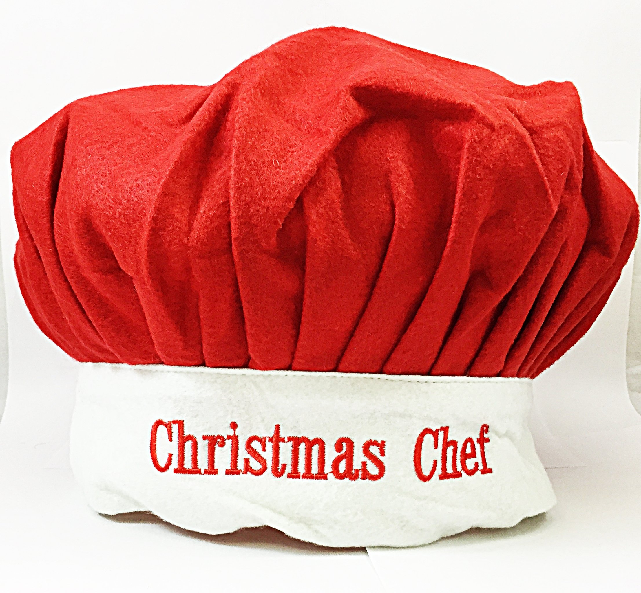 Tallon Red & White Chef Hat For Christmas Adult X2
