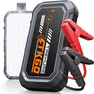 TREKURE Booster Batterie Voiture 8000A avec 2000 Lumens LED Base Magnétique | Démarreur pour Essence 9,0L Diesel 6,5L, Boo...