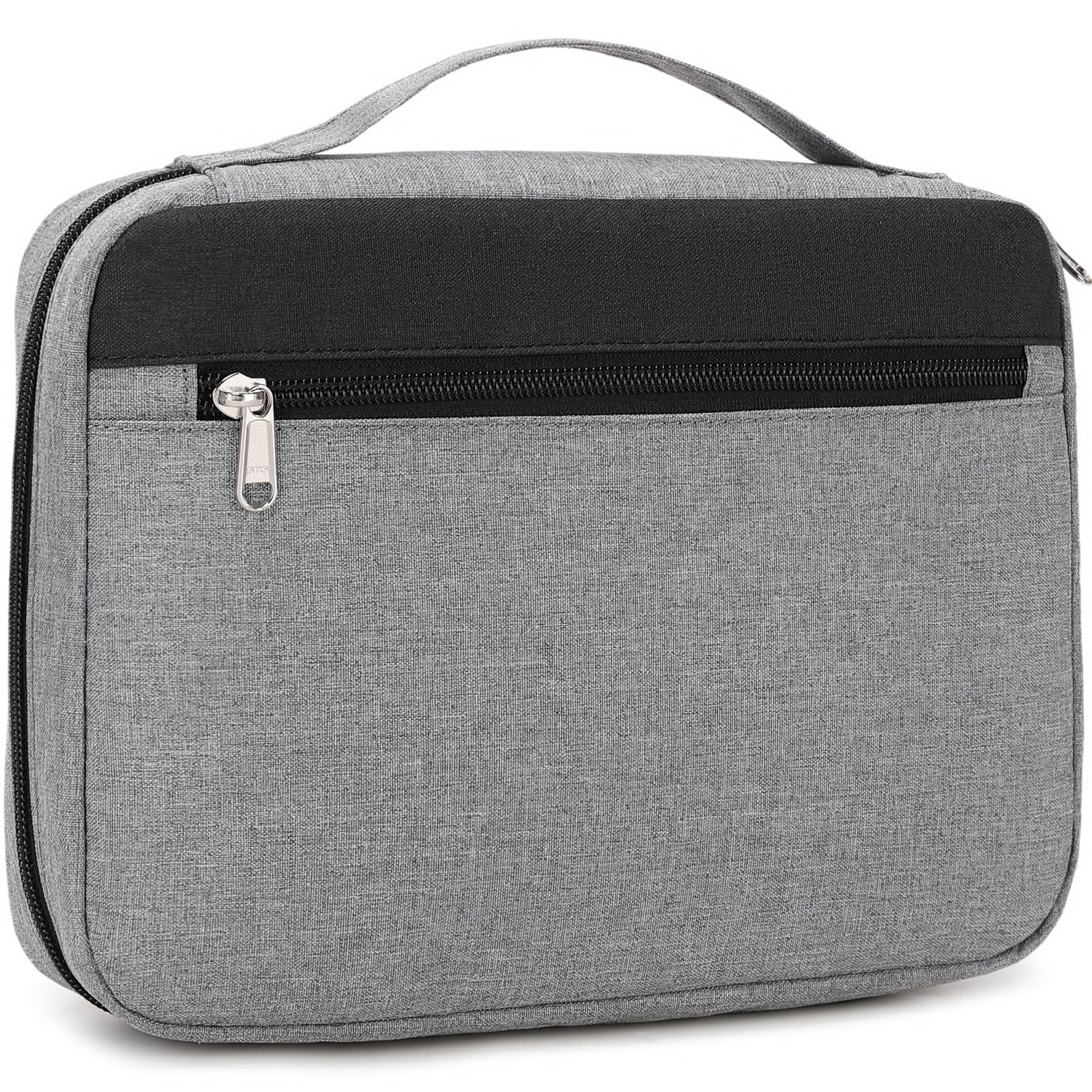 JIANYA Bible Cover Case for Women and Men, Bible Book Carrying Case Church Bag Bible Protective with Handle and Pocket, Grey