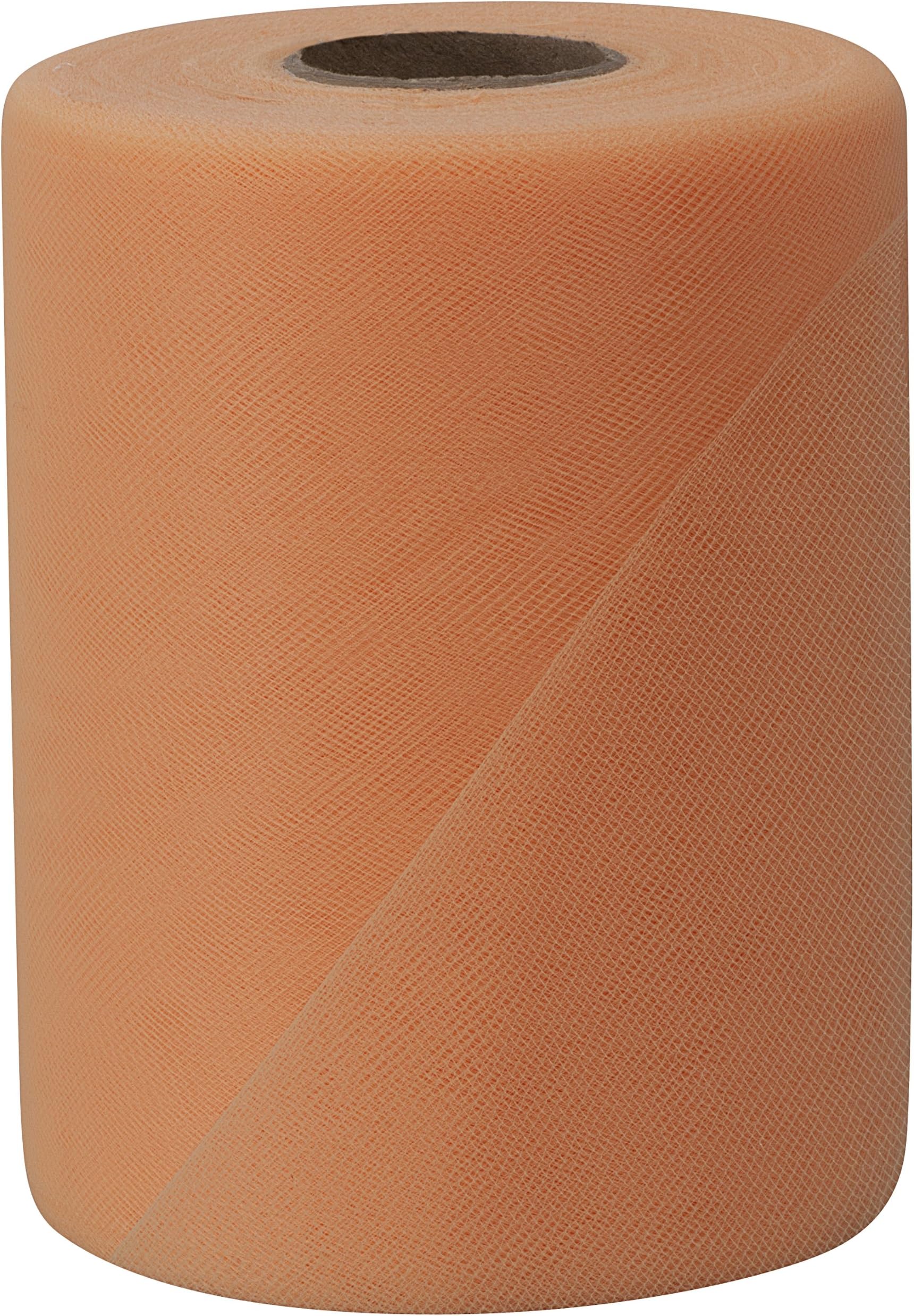 Falk Fabrics Tulle Spool, 6-Inch by 100-Yard, Melon