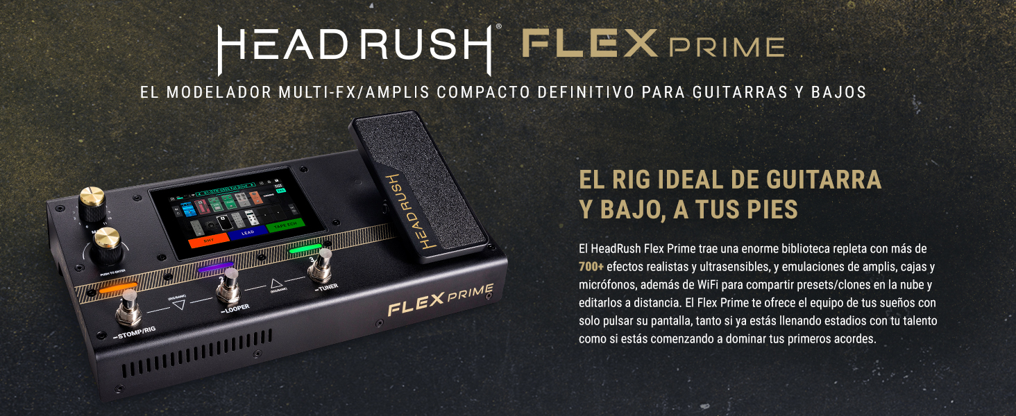 Amazon.com: HeadRush Flex Prime - Pedal de efectos múltiples para
