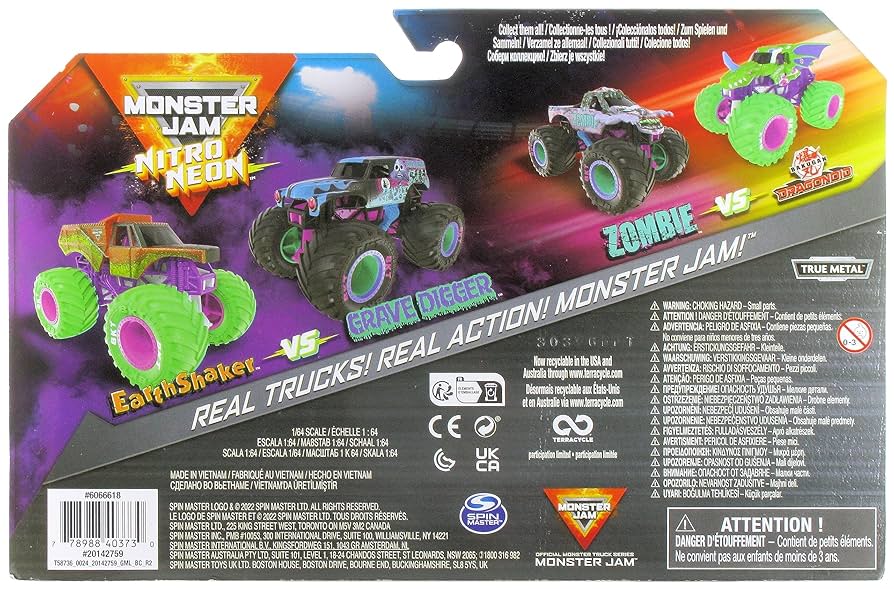 ❁日本未発売❁Monster Jam ニトロネオンシリーズ❁モンスタージャム❁ Amazon.co.jp: Monster Jam 2023 ニトロネオンシリーズ アース