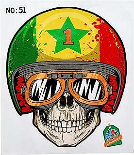 Al Hayah Skull Shaped Sticker for Car - Multi Colors