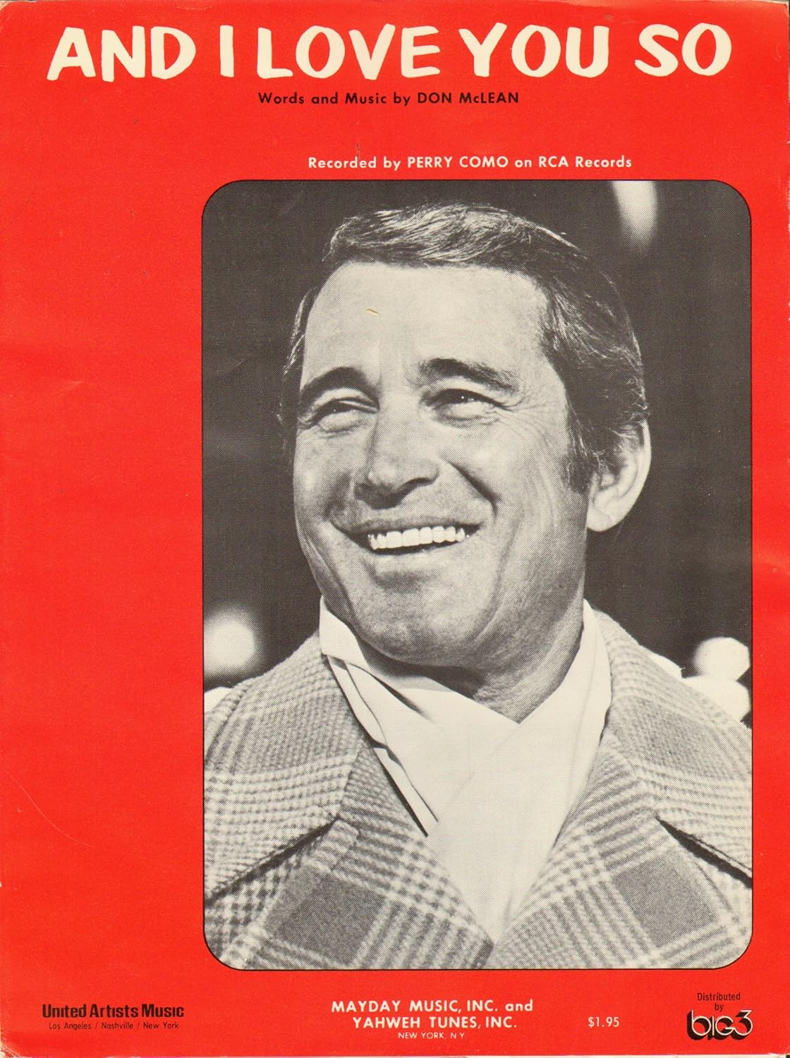 AND I LOVE YOU SO (Perry Como Cover) Books