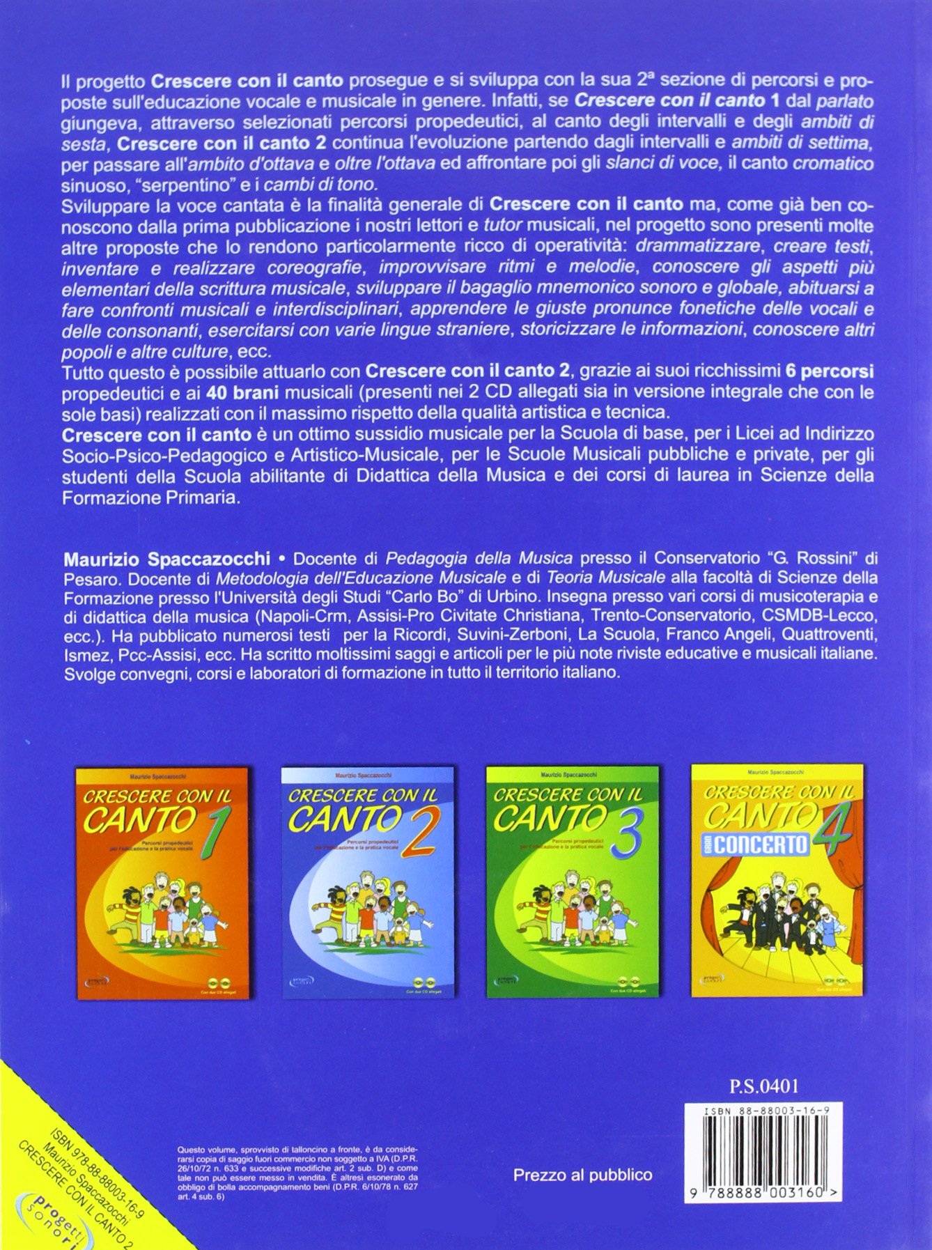 Crescere con il canto. Con 2 CD Audio (Vol. 2)