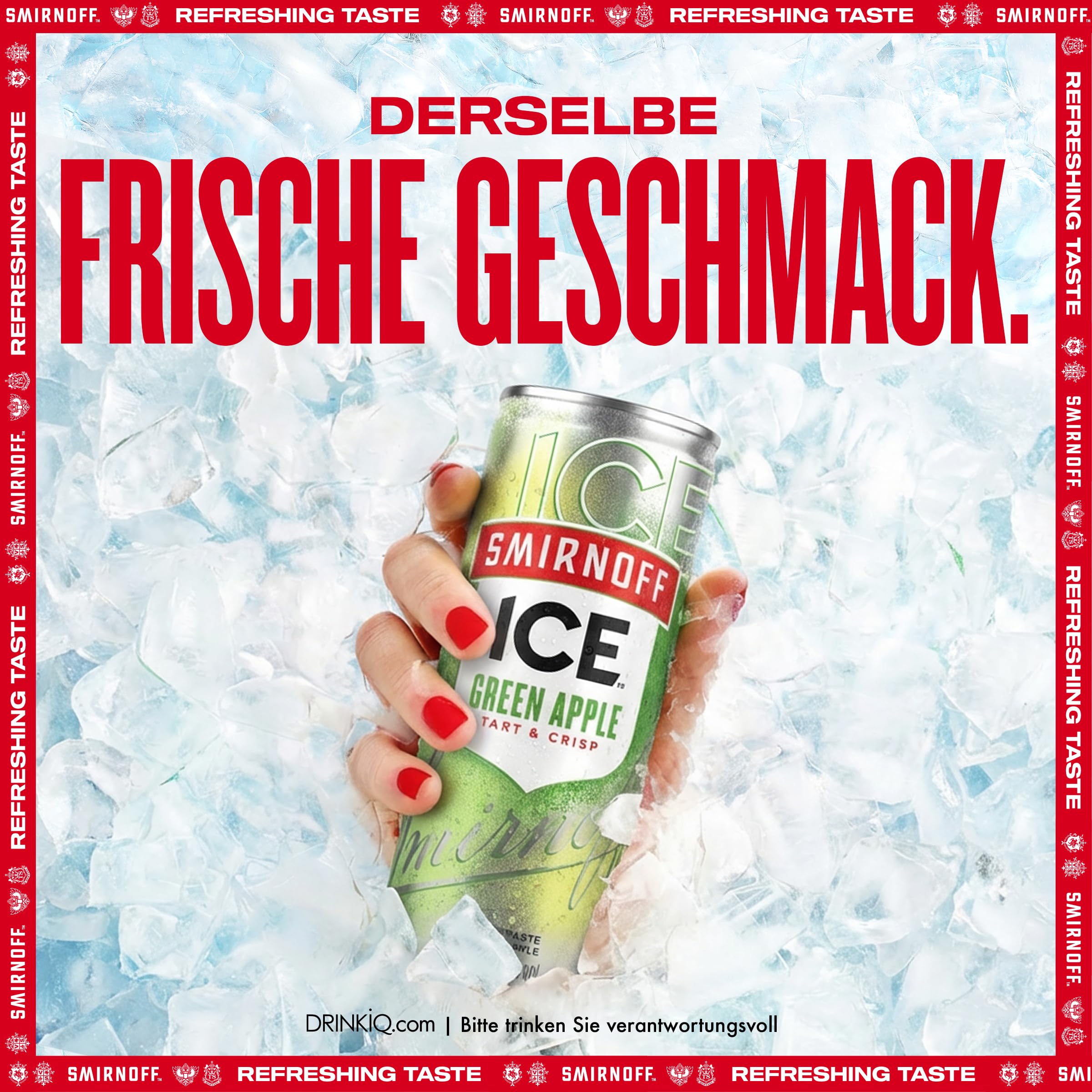Smirnoff Ice Green Apple 12 x 250ml Dosen Premium Vodka Mixgetränk 10% Vol. Alkohol