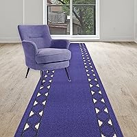 Vista 5 de Alfombras de pasillo lavables con borde enrejado de tamaño personalizado de 26 pulgadas de ancho x 25 pies (gris)