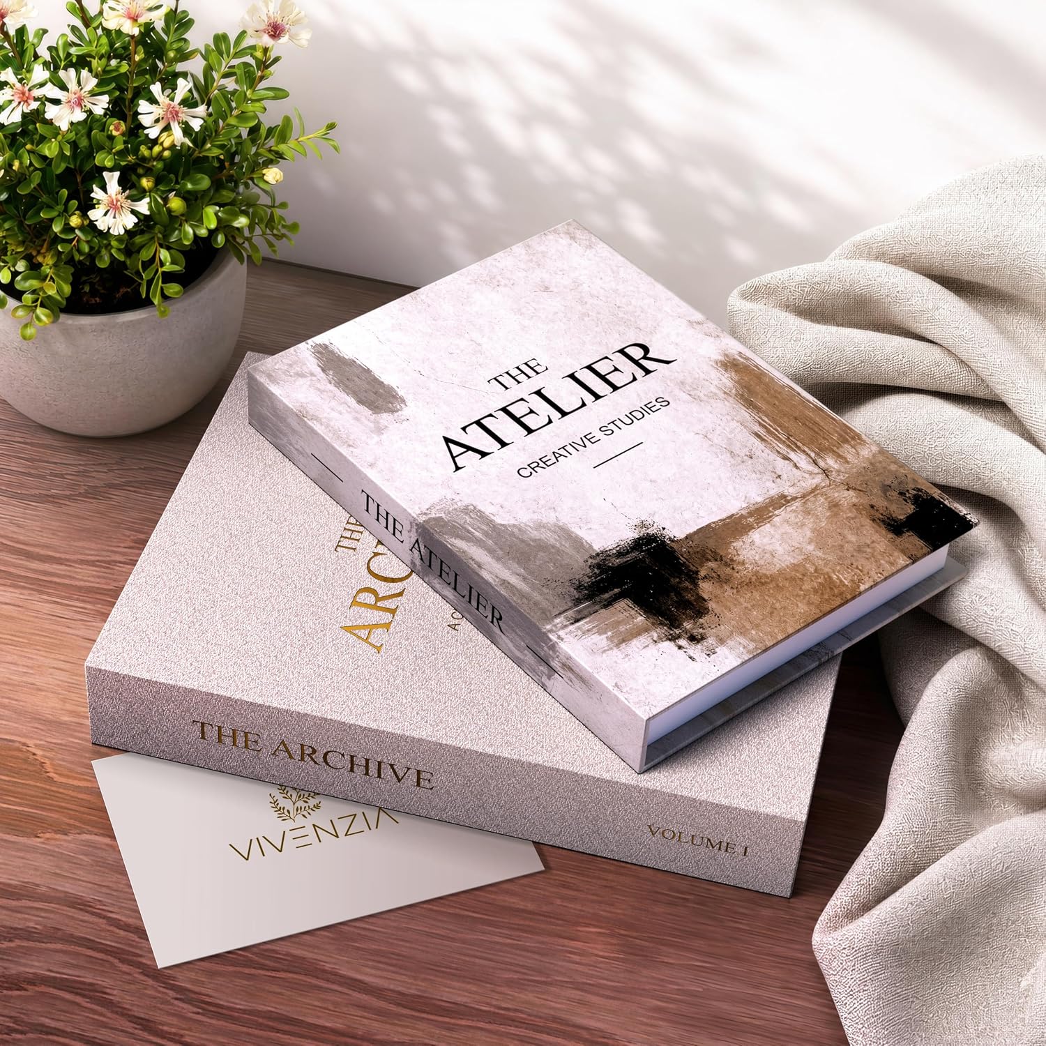 Book Decor, Set of 2 Decorative Books for Home Decor.
