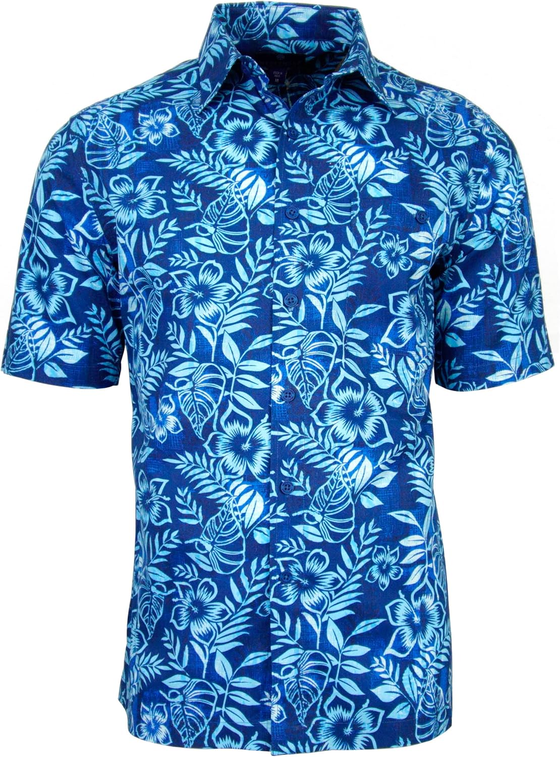 Weekender Men's Hawaiian Cotton Print Shirt - Batik Garden