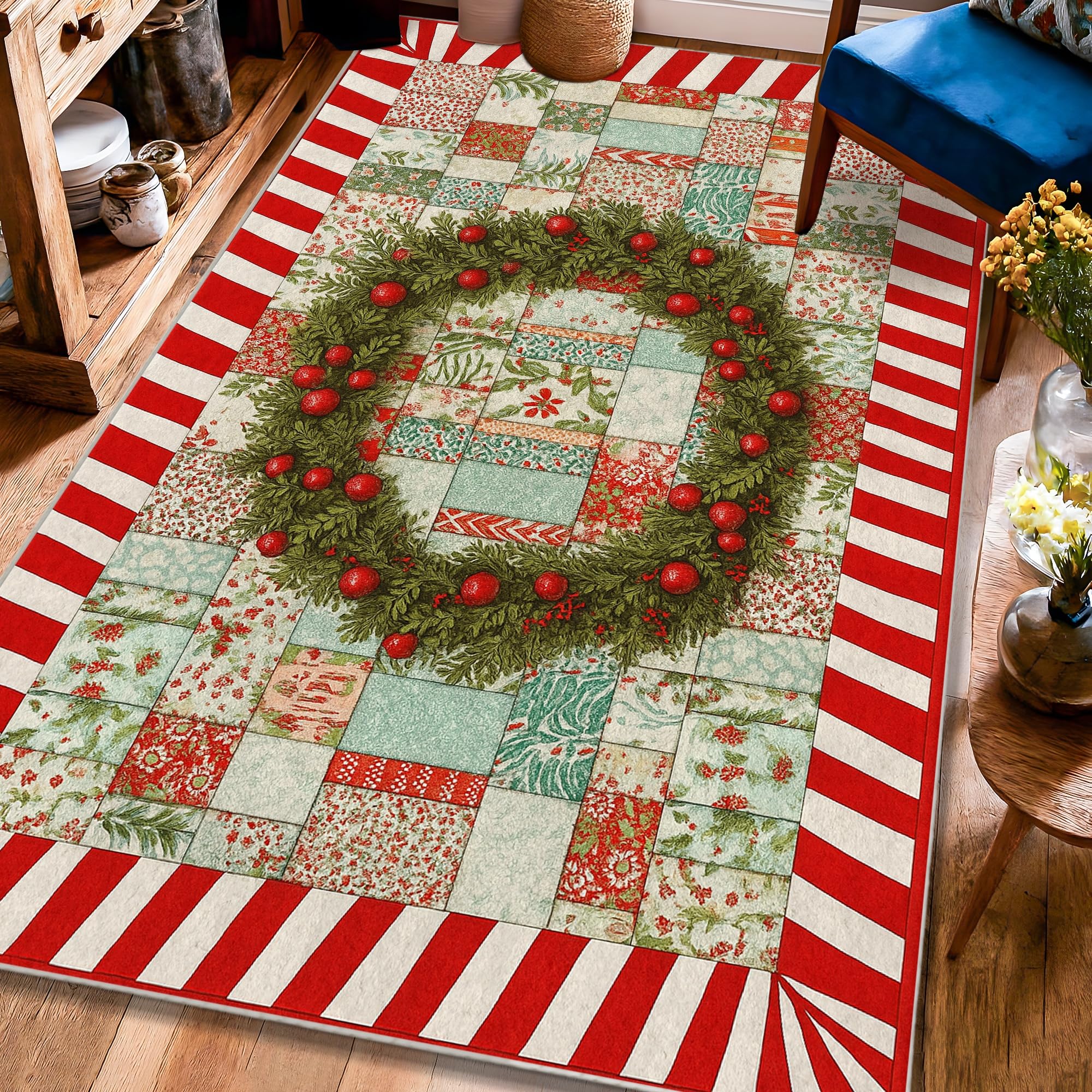 Tapis de sol Noël anti-glisse pour sécuriser et décorer vos pièces