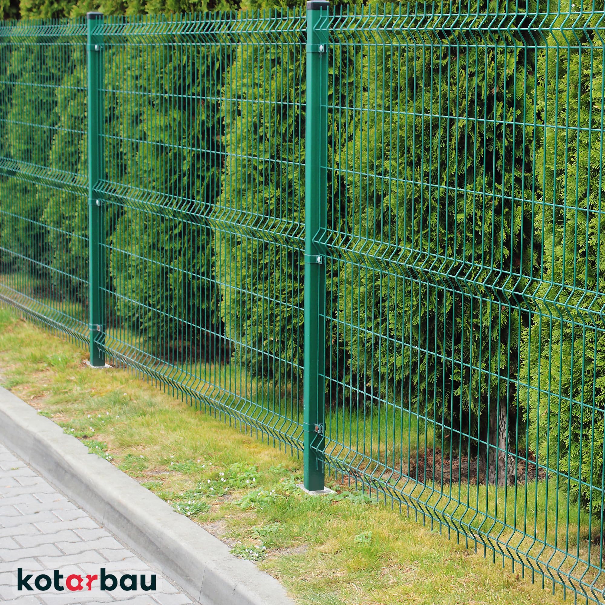 KOTARBAU® 4 Piezas Soporte para Clavar en Tierra - Acero Galvanizado - 60x40 cm - Plata - Piqueta para Poste - para Valla Metálica - Soporte Poste con Punta - Resistente A La Corrosión
