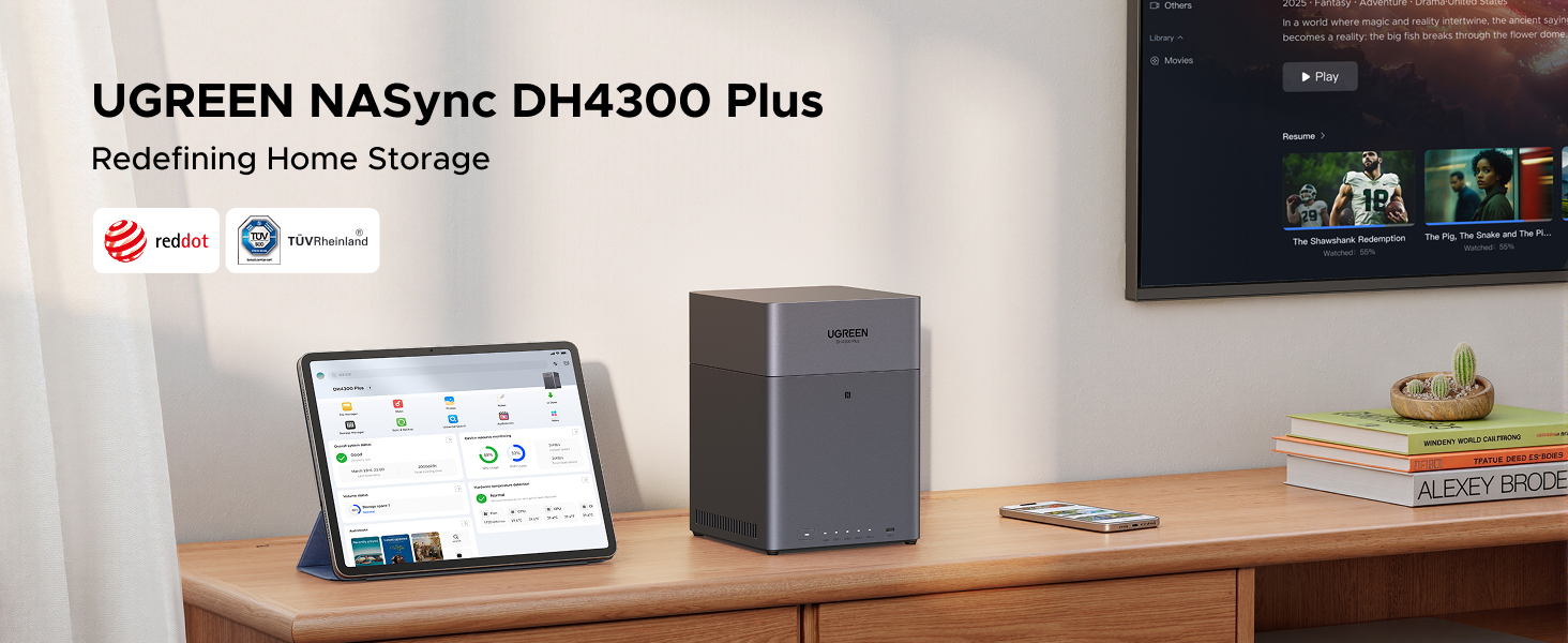 Amazon.com: UGREEN NASync DH4300 Plus 4-Bay Desktop NAS