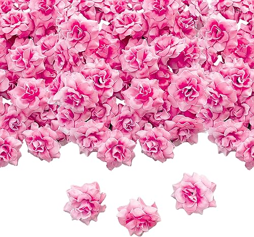 120 unidades de rosas artificiales de seda, cabeza de rosa falsa, cabezas de rosas para el día de San Valentín, bodas, centros de mesa, día de la