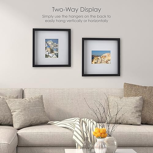 Miniatura 3 de MIKASA Gallery - Marco de fotos mate de 5 x 7 pulgadas, 16 x 16 pulgadas, mate de 5 x 7 pulgadas, color negro