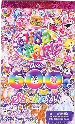 Lisa Frank Más de 600 calcomanías (versión original) (paquete de 2)