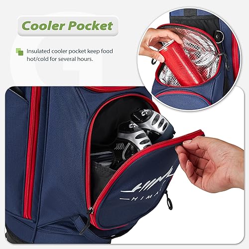 Miniatura 3 de GoHimal Bolsa de golf de 14 vías, bolsa de golf con soporte, bolsa de golf ligera y duradera para hombres y mujeres