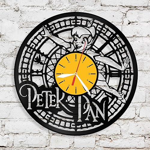 RaduPUSH Decor Wall Clock With the Image of a Cartoon Character, Peter