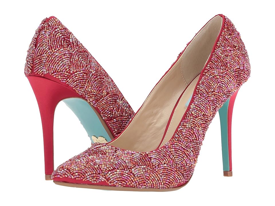 

Blue by Betsey Johnson Clair (Red Satin) High Heels
