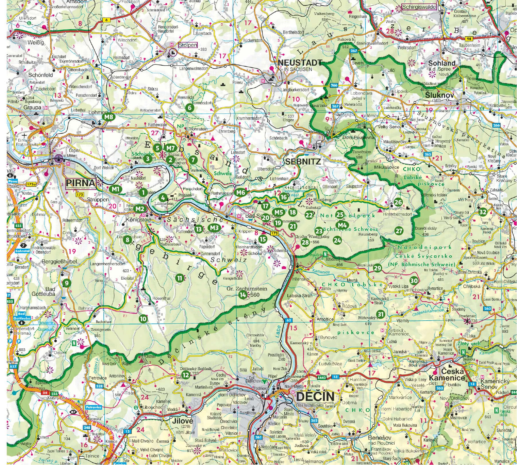 Wandern mit Hund Elbsandsteingebirge: Mit Malerweg. 40 Vierbeinertouren mit GPS-Tracks (Rother Wanderbuch)