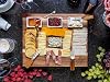Set de Tabla de Charcutería NMR, 3 Tazones, 3 Utensilios, 5 Palillos, Cajón Oculto | Tabla de queso premium de madera de acacia con empaque listo para regalo para bodas, inauguraciones de casa, noches de vino y entretenimiento 5